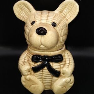 Ceramic Bear Honey Pot